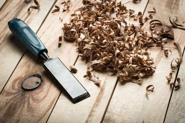 Wood shavings background