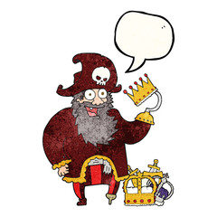 speech bubble textured cartoon pirate captain
