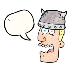 speech bubble textured cartoon screaming warrior man