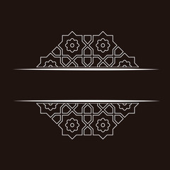 Arabic ornament Design Vector Element