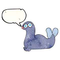 speech bubble textured cartoon seal