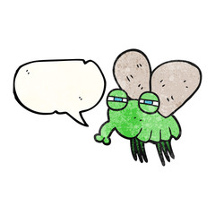 texture speech bubble cartoon fly