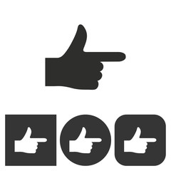 Hand  - vector icon.