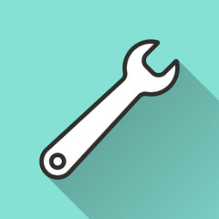 Wrench - vector icon.