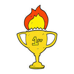 cartoon sports trophy