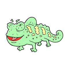 Fototapeta premium cartoon chameleon