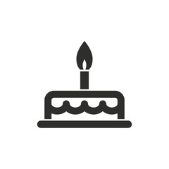 Cake - vector icon.