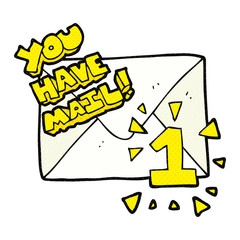 cartoon you have mail symbol
