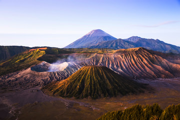 Sunrise at Mount Bromo volcano, Indonesia.