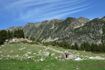 Highland valley in the Andorran Pyrenees