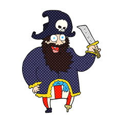 cartoon pirate captain