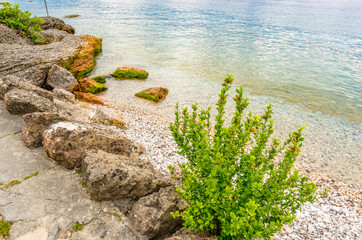 Beautiful peaceful lake Garda, Italy