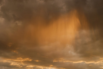 sky and glowing cloud in the rainy day, weather background
