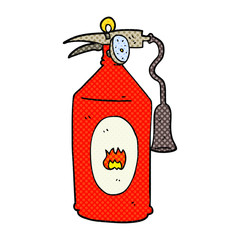 cartoon fire extinguisher