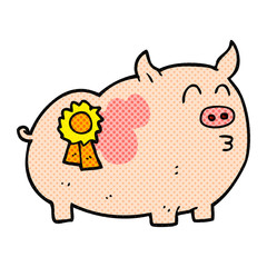 cartoon prize winning pig