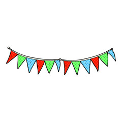 Fototapeta premium cartoon bunting flags