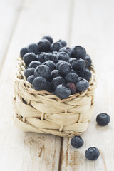 Blueberry in basket