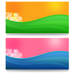 Abstract business colorful banner. 