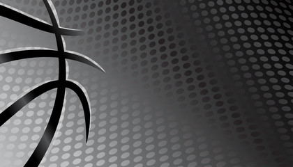 Obraz premium Basketball vector background