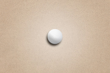 Golf Ball on Sand