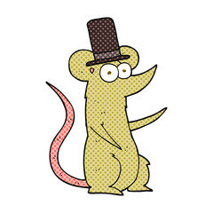 cartoon mouse wearing top hat