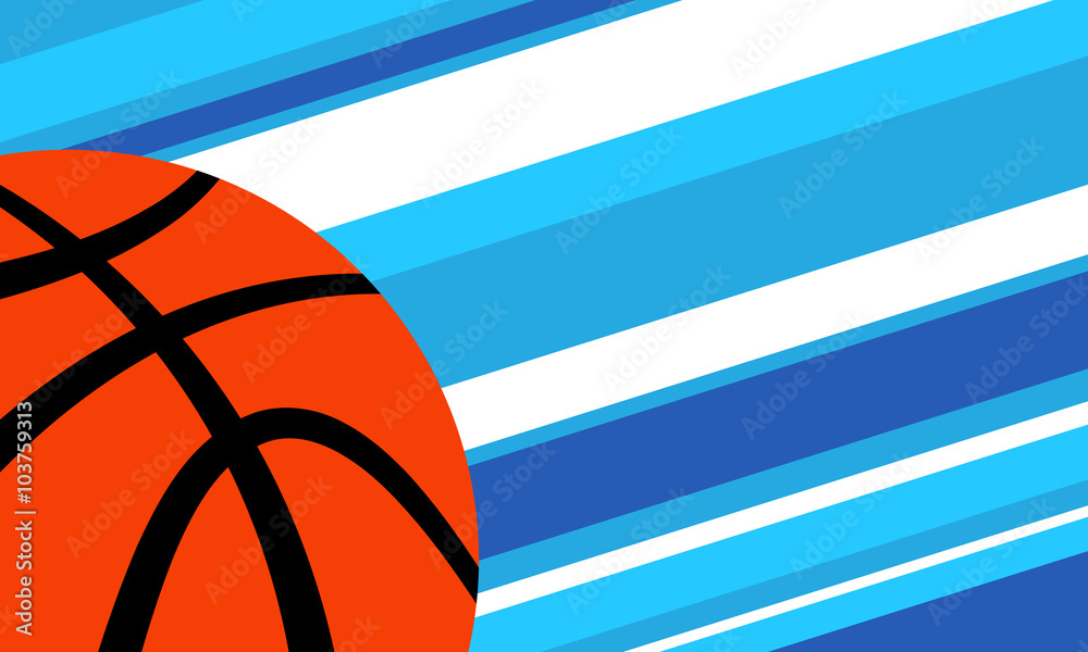 Wall mural Basketball vector background