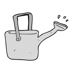 cartoon watering can