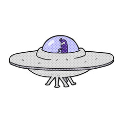 cartoon flying saucer