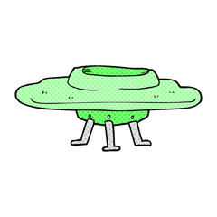 cartoon flying saucer