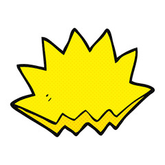 cartoon explosion decorative symbol