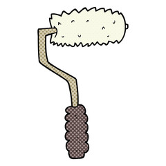 cartoon paint roller