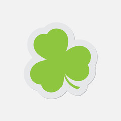 simple green icon - shamrock