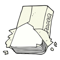 cartoon office paper