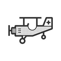 ambulance small plane icon