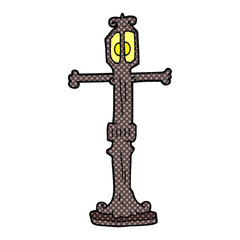 cartoon street lamp