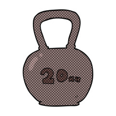 cartoon 20kg kettle bell