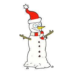 cartoon snowman