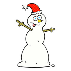 cartoon snowman