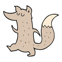 cartoon cute wolf