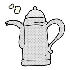 cartoon coffee kettle