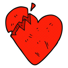 cartoon broken heart
