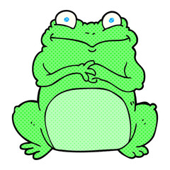 cartoon funny frog