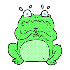 cartoon funny frog