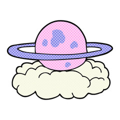 cartoon alien planet