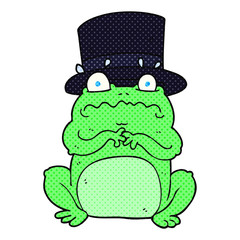 cartoon wealthy toad