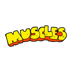 cartoon muscles symbol