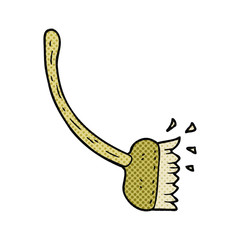 cartoon sweeping brush