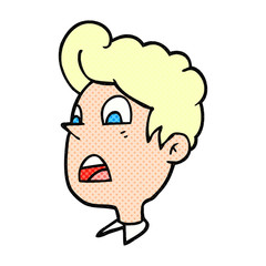 cartoon shocked man