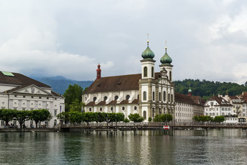 Fototapeta premium Kościół Jezuitów, Lucerna
