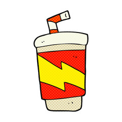 cartoon soda drink
